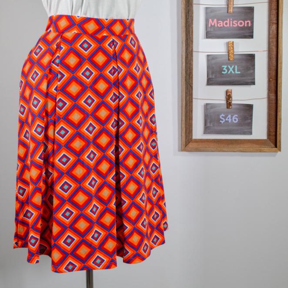 Geometric LuLaRoe Madison Skirt